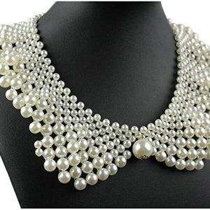 NECKLACE pearl collared